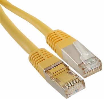 Патч-корд Qoltec SSTP Cat 6a RJ-45 3 м Yellow (5901878523163)