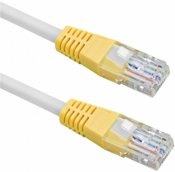 Патч-корд Qoltec UTP Cat 5 RJ-45 10 м White (5901878503608)