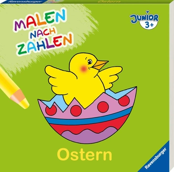 Книжка для дітей Ravensburger Розмальовки за номерами для маленьких: Великдень (9783473555307)