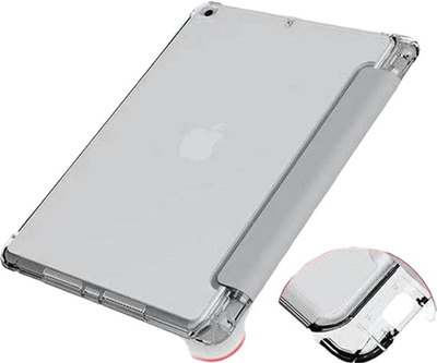Etui z klapką Mercury Clear Back Cover do Apple iPad 10.2" 7/8/9 Gen Ciemno-niebieski (8809824812415)