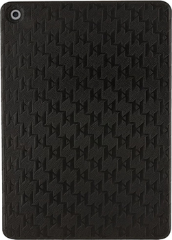 Etui z klapką Karl Lagerfeld Saffiano Monogram Ikonik Book KLFC10SAKHPKK do Apple iPad 10.2" Czarny (3666339119119)