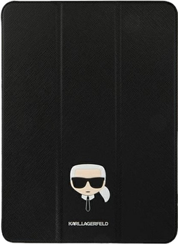 Etui z klapką Karl Lagerfeld Saffiano Karl Head Book KLFC12OKHK do Apple iPad 12.9" Pro 2021 Czarny (3666339030407)