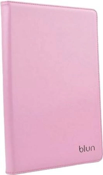 Etui z klapką Blun UNT Universal Book Case with Stand Tablet PC do 8" Różowy (5901737261120)