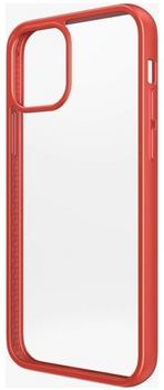 Etui Panzer Glass Clear Case Antibacterial do Apple iPhone 12 Pro Max Mandarin Red (5711724002816)