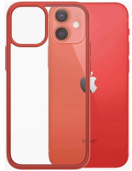 Etui Panzer Glass Clear Case Antibacterial do Apple iPhone 12 Pro Max Mandarin Red (5711724002816)