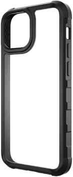 Etui Panzer Glass Clear Case Antibacterial Military grade do Apple iPhone 13 Pro Max Black (5711724003202)