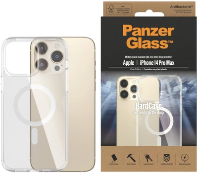 Etui Panzer Glass MagSafe Antibacterial Military grade do Apple iPhone 14 Pro Max Transparent (5711724004124)