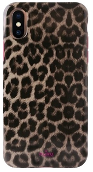 Etui Puro Glam Leopard Cover Limited Edition do Apple iPhone Xs Max Pink (8033830271489)