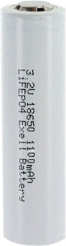 Литий-железо-фосфатный аккумулятор Vipow LiFePO4 IFR18650 1100mah, 3.2V Blue (YT04500)