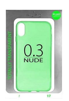 Etui Puro Nude 0.3 do Apple iPhone X Green (8033830193972)