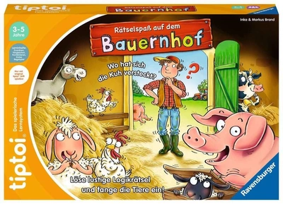 Інтерактивна настільна гра Ravensburger tiptoi Puzzle Веселощі на фермі (4005556001255)