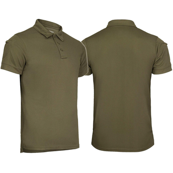 Футболка поло термоактивна MIL-TEC Tactical Polo Quickdry Олива 3XL