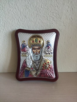 Греческая икона Prince Silvero Святой Николай 8,5х10 см MA/E1408/3XC