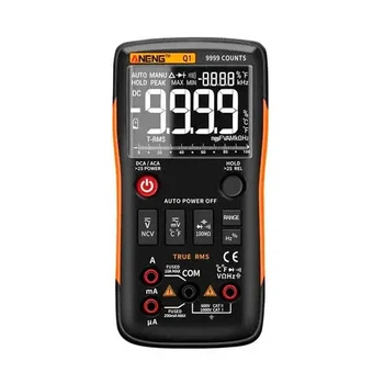Мультиметр цифровой ANENG Q1 Pro, автовыбор, True RMS, NCV, 9999 отсчетов (117590)