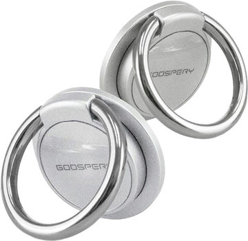 Uchwyt-pierścień na smartfon Mercury Goospery Ring Srebrny (8806174342340)