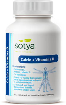 Suplement diety Sotya Calcio + D3 100 tabletek (8427483009009)