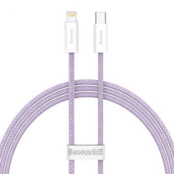 Кабель зарядный Baseus cable for iPhone USB Type C - Lightning Power Delivery 20W 2 м Purple (CALD000105)