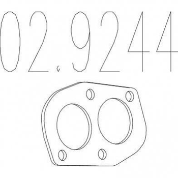 Прокладка вихлопної системи MTS 02.9244 Audi 100, A4, 80, A6; Volkswagen Passat 431253115A, 443253115A