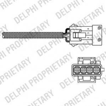 Лямбда зонд Delphi ES1079712B1 Peugeot 406, 306, 607, 206, 307, 807, 407; Renault Laguna, Clio; Citroen C5, Berlingo, Xsara, C3, C8, C2 1618E6, 1618Z6, 162870