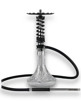 Кальян Trumpet Hookah Rider Черный, 55 см, нержавеющая сталь и стеклянная колба