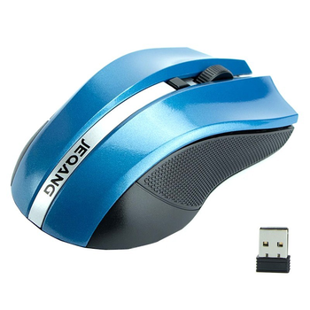 Беспроводная Мышь для Ноутбука Компьютера JEQANG JW-213 wireless mouse |2.4G, 800/1200/1600 DPI| Синий