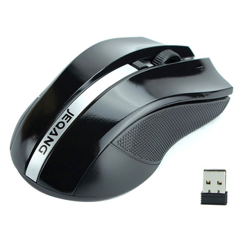Беспроводная Мышь для Ноутбука Компьютера JEQANG JW-213 wireless mouse |2.4G, 800/1200/1600 DPI| Черная