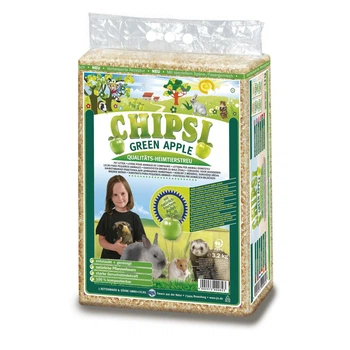 Гігієнічний наповнювач для гризунів Chipsi Green Apple тирса, 60л/3,2кг