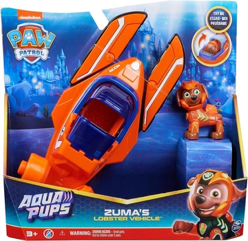 Машинка с фигуркой Paw Patrol Зума Трансформер лобстер Аква щенки