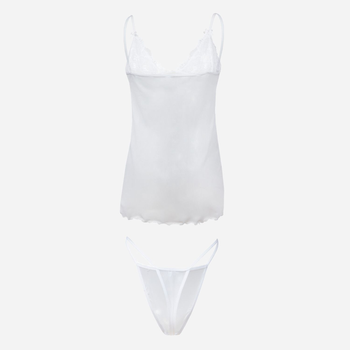 Komplet erotyczny (koszula nocna + majtki-bikini) damski DKaren Stacy XL Biały (5903251460331)