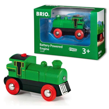 Szybka zielona lokomotywa Brio na baterie (7312350335958)