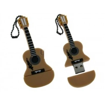 Флешка (флеш память USB) 64 GB Emoji Gitar Коричневый