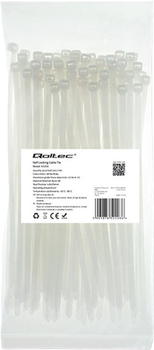 Кабельні стяжки Qoltec Nylon UV 4.8 x 200 мм 100 шт White (5901878522036)