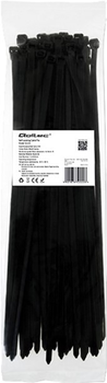 Кабельні стяжки Qoltec Nylon UV 7.2 x 350 мм 50 шт Black (5901878522203)