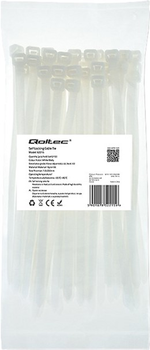 Кабельні стяжки Qoltec Nylon UV 7.2 x 200 мм 50 шт White (5901878522159)