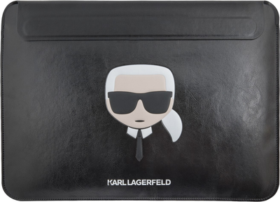 Чохол для ноутбука Karl Lagerfeld Ikonik Karl`s Head KLCS14KHBK 13/14" Black (3666339040185)