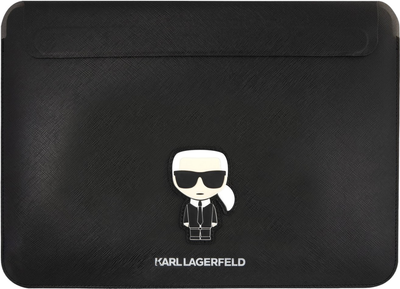 Pokrowiec na laptopa Karl Lagerfeld Saffiano Ikonik Karl KLCS16PISFBK 16" Czarny (3666339040178)