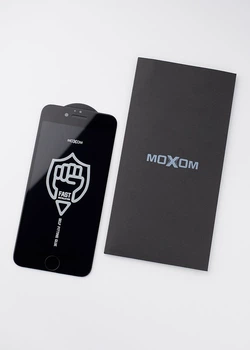 Защитное стекло для Apple iPhone 6/6S MOXOM FS Черный