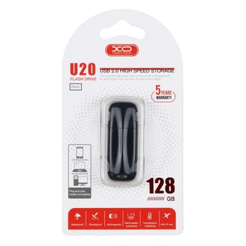 Флешка (флеш память USB) XO U20 128 GB Черный