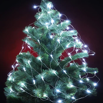 Гирлянда новогодняя на окно Xmas Сетка 1 х 1.5 м Белая (0151)