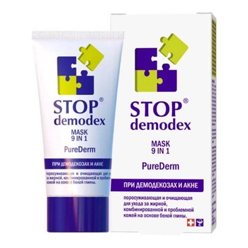 Kremowa maska do twarzy Stop Demodex Pure Derm 9 w 1 50 ml (4820183470669)