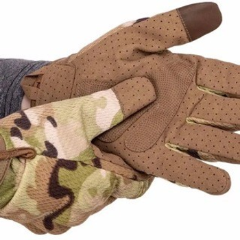 Тактичні рукавички закриті мультикам із сенсором ЗСУ повнопалі армійські рукавички з пальцями тактичні L
