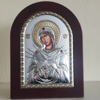 Грецька ікона Prince Silvero Божа Матір Семистрільна 15x21 см MA/E1114BX