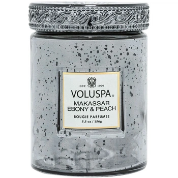 Свеча Makassar Ebony &amp Peach 156г, стакан с крышкой Voluspa (111004550)