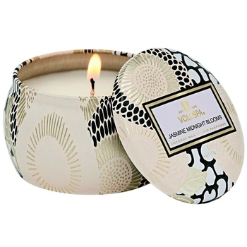 Свеча Jasmine Midnight Blooms 113г, металлическая шкатулка Voluspa (111004518)