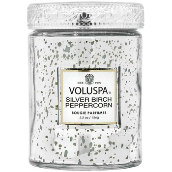 Свеча Silver Birch Peppercorn 156г, стакан с крышкой Voluspa (111004553)