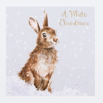 Открытка 12x12см, White Christmas Wrendale designs (101004881)