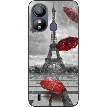 Бампер силиконовый чехол SMTT для ZTE Blade L220 с картинкой Париж