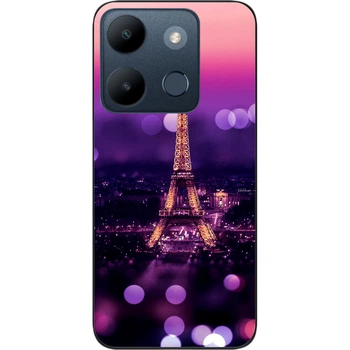 Силиконовый чехол SMTT для Infinix Smart 7 с картинкой Париж ночью