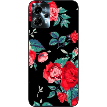 Силиконовый чехол бампер SMTT для Motorola Moto G23 с картинкой Розы