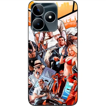 Силиконовый чехол SMTT для Realme C53 NFC с картинкой Игра GTA